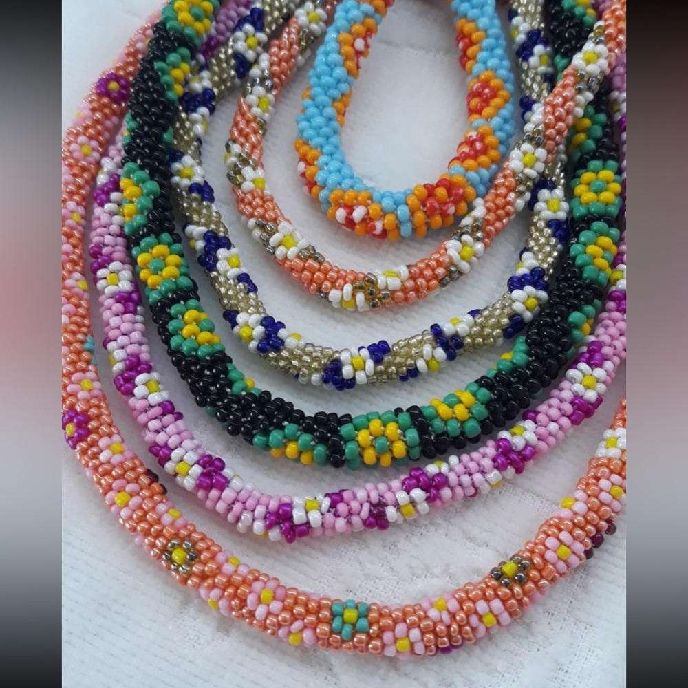 Handmade bead necklace